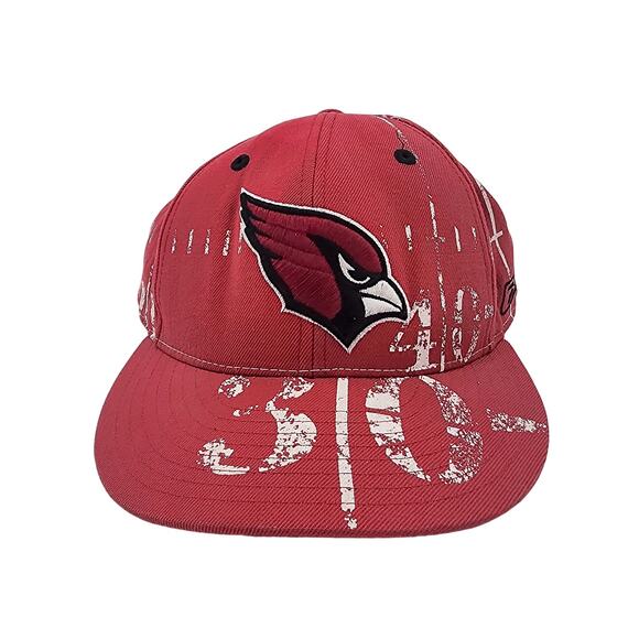 NFL Football Hat Arizona Cardinals Baseball Cap Red 7 3/4 Reebok 3 0 - Picture 1 of 14